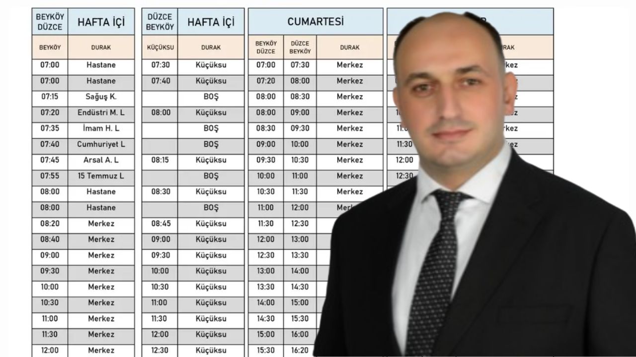 Beyköy’de Ulaşımda Yeni Dönem Sefer Saatleri Güncellendi