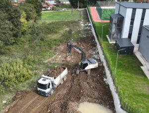 Gümüşova’da Yol Yapım Çalışmaları Sürüyor
