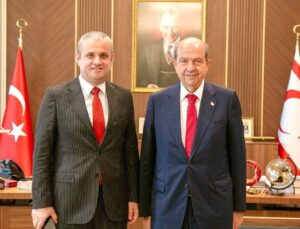 Düzceli İş İnsanı Abdülkerim Kaval’dan KKTC Cumhurbaşkanı Ersin Tatar’a Destek Ziyareti