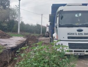 Gümüşova Kahveleryanı’nda Taşkın Riskine Karşı 14 Kutu Menfez