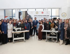 Köylerdeki Halk Eğitim Kurslarına Makine Desteği Sağlandı