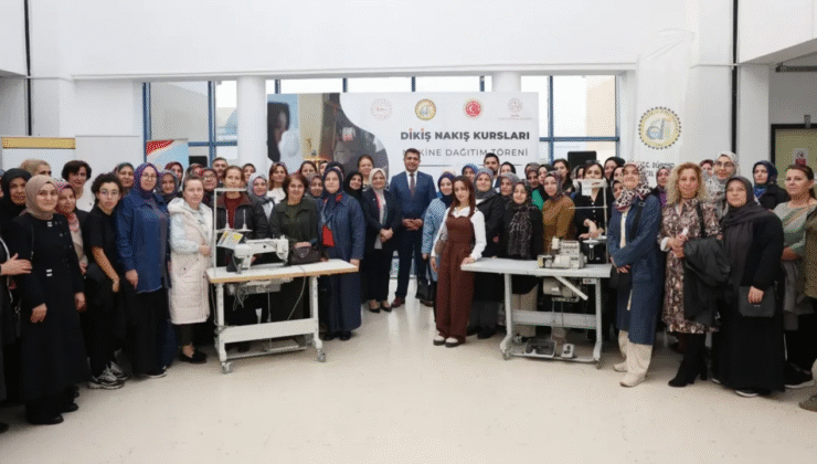 Köylerdeki Halk Eğitim Kurslarına Makine Desteği Sağlandı