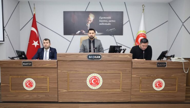 İl Genel Meclisi Kasım Ayı 5. Birleşimi Gerçekleştirildi