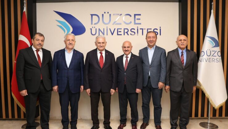 1. Uluslararası Deniz Hukuku ve Teknolojileri Sempozyumu Onur Konuklarından Düzce Üniversitesi Rektörüne Ziyaret