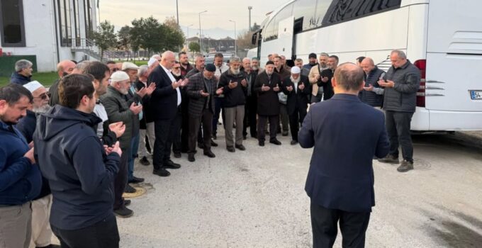 Çilimli’den Kutsal Yolculuğa Dualarla Uğurlama
