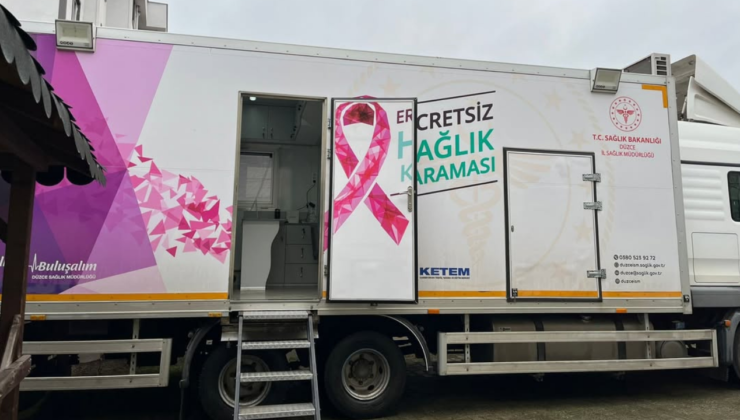 Cumayeri’nde Mobil Kanser Tarama Tırı Hizmete Başladı