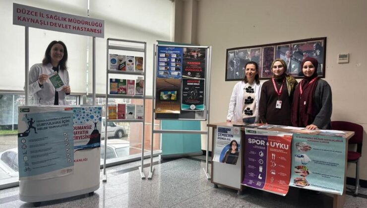 Kaynaşlı’da Vatandaşlar İçin Sağlık Farkındalık Standı Kuruldu