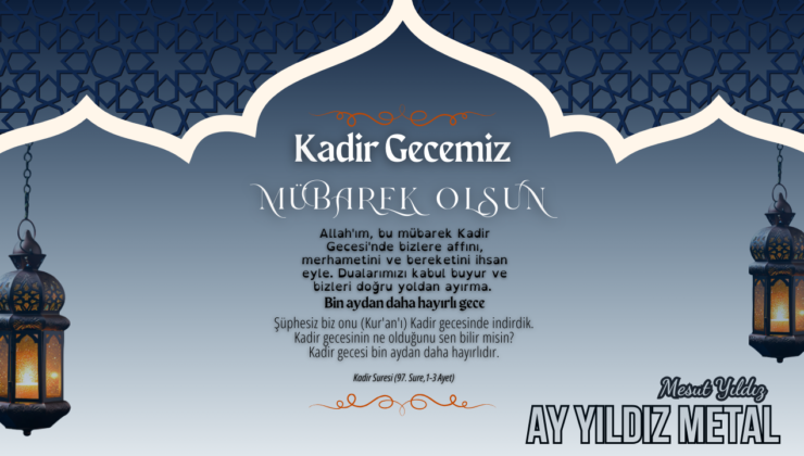 AY-YILDIZ METAL KADİR GECESİ REKLAM İLANI