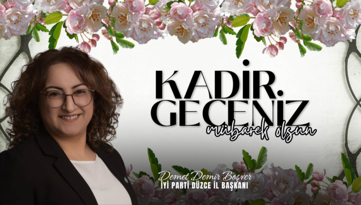 DEMET BOŞVER KADİR GECESİ REKLAM İLANI