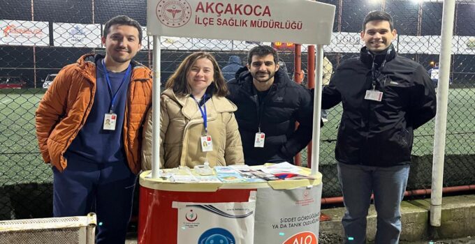 Akçakoca’da Ramazan Turnuvasında Sağlık Standı Kuruldu