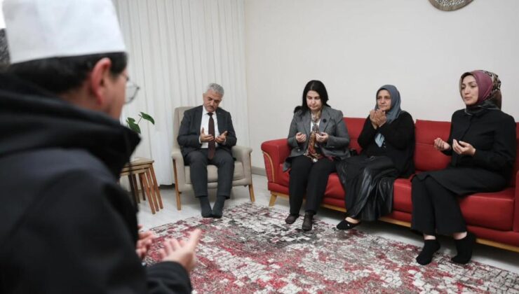 Şehidimizin Emanetine Ziyaret: Vali Makas Aileyle Bir Araya Geldi,