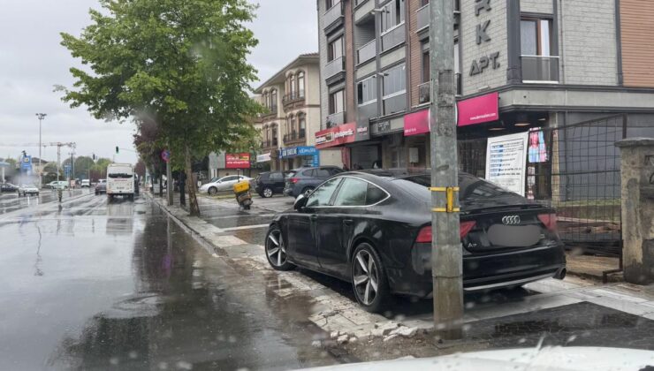 Düzce’de Kaldırımlar Araçların İşgali Altında