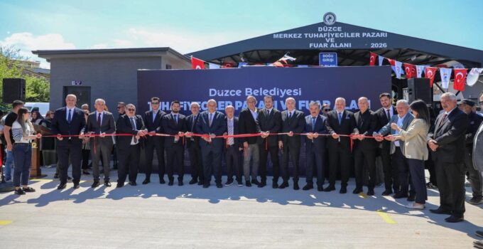 Düzce’de Modern Pazaryeri Hizmete Açıldı: Tuhafiyeciler Pazarı Görücüye Çıktı
