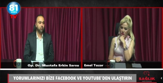 81 Düzce TV’de Sağlık Meydanı Programında Op. Dr. Mustafa Erkin Kadın Sağlığını Anlattı