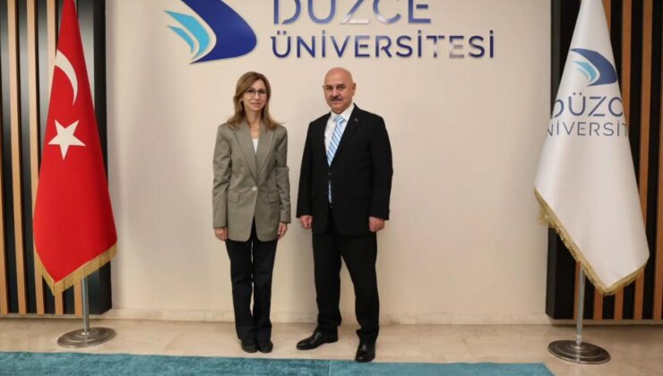 İl Müdürü Alemdaroğlu’ndan Rektör Sözbir’e Tebrik Ziyareti